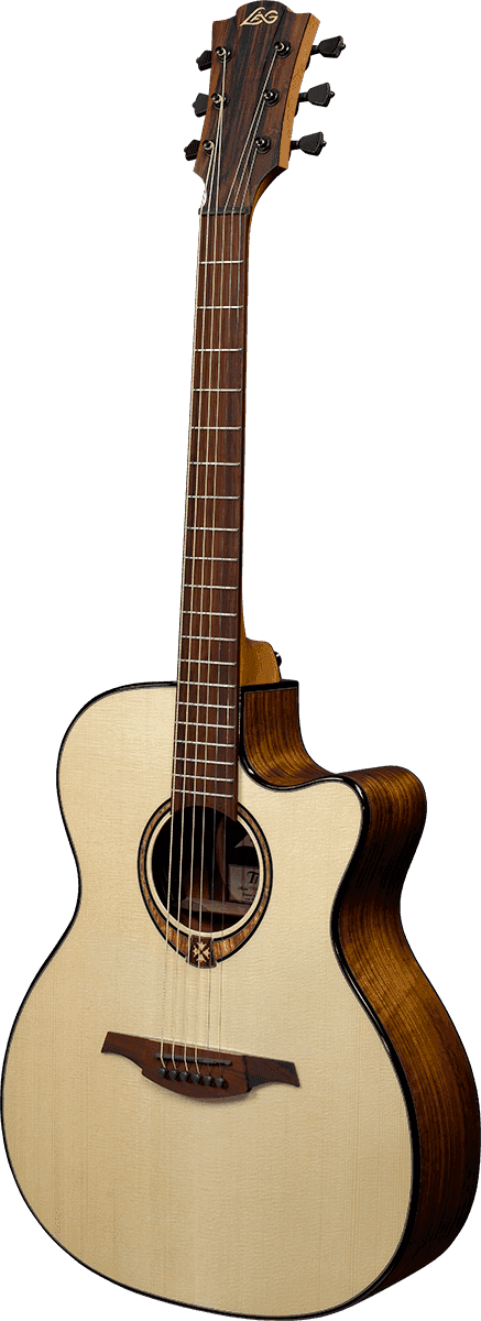 Lag T318ace Tramontane Auditorium Cw Epicea Ovangkol Bro - Naturel - Guitarra electro acustica - Variation 1