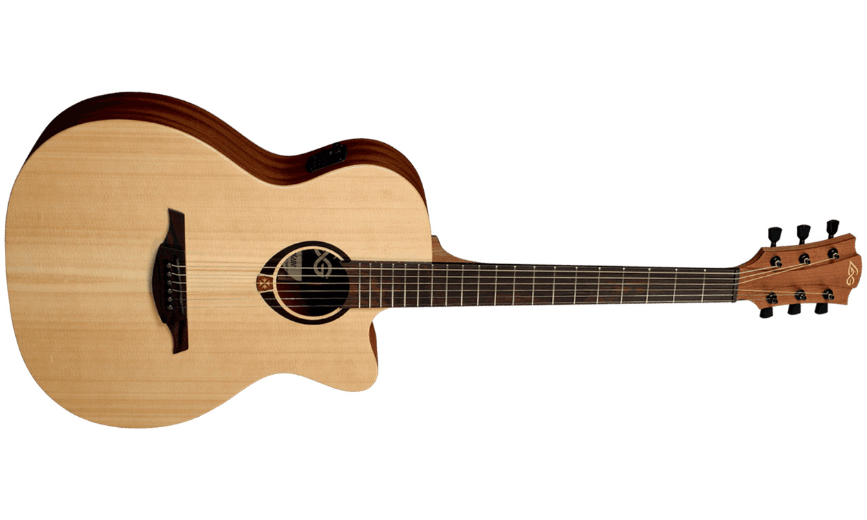 Lag T70ace Tramontane Auditorium Cw Epicea Sapele Bro - Naturel Satin - Guitarra electro acustica - Variation 4