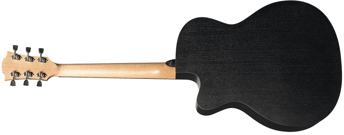Lag T70ace Tramontane Auditorium Cw Epicea Sapele Bro - Black & Brown - Guitarra folk - Variation 2