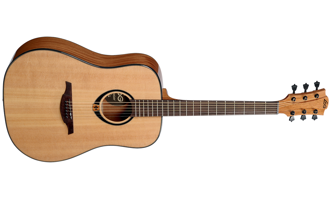 Lag T80d Tramontane  Dreadnought Epicea Acajou - Naturel Brillant - Guitarra acústica & electro - Variation 1