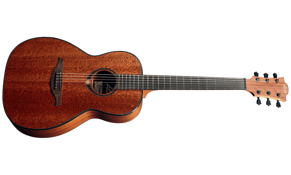 Lag T90pe Tramontane Parlor Tout Khaya Rw Directlag Plus - Naturel Brillant - Guitarra acústica & electro - Variation 1