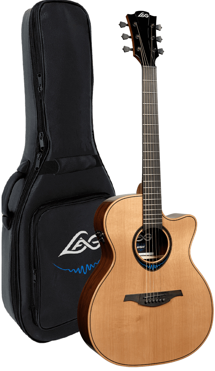 Lag Tbw2ace Bluewave 2 Auditorium Cw Cedre Palissandre Bkbr - Naturel - Guitarra electro acustica - Variation 5