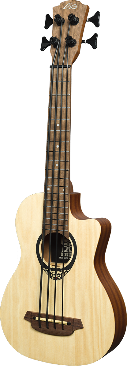 Lag Tkb150ce Mini Bass Tiki Cw Epicea Acajou +housse - Natural - Bajo acústico - Variation 1