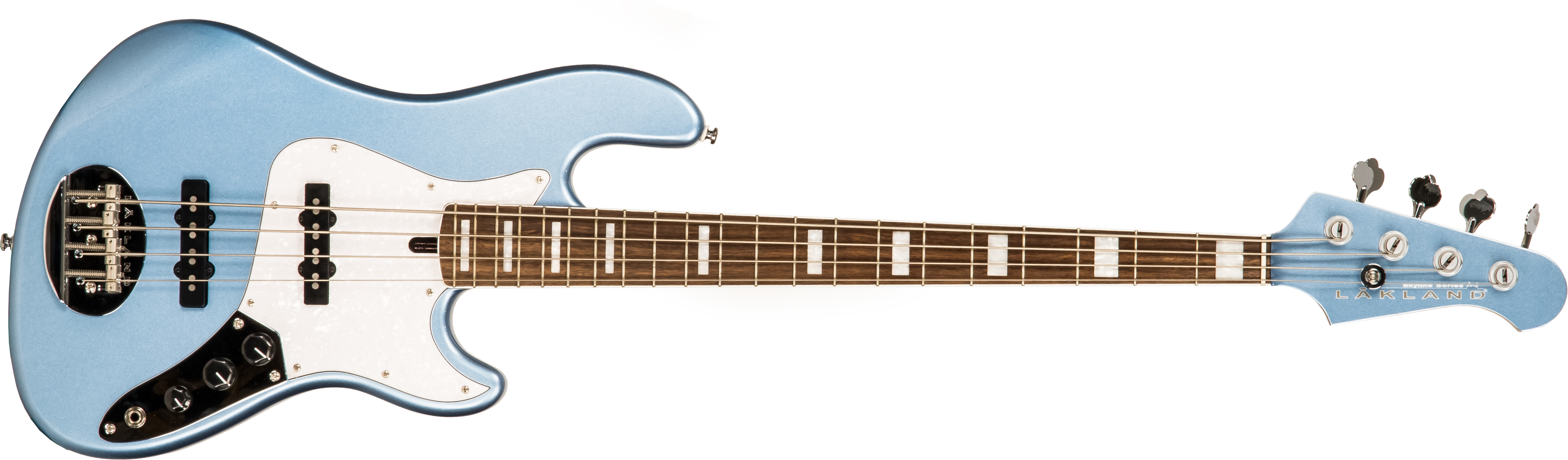 Lakland Darryl Jones Signature Dj4 Skyline Lau - Lake Placid Blue Metallic - Bajo eléctrico de cuerpo sólido - Main picture