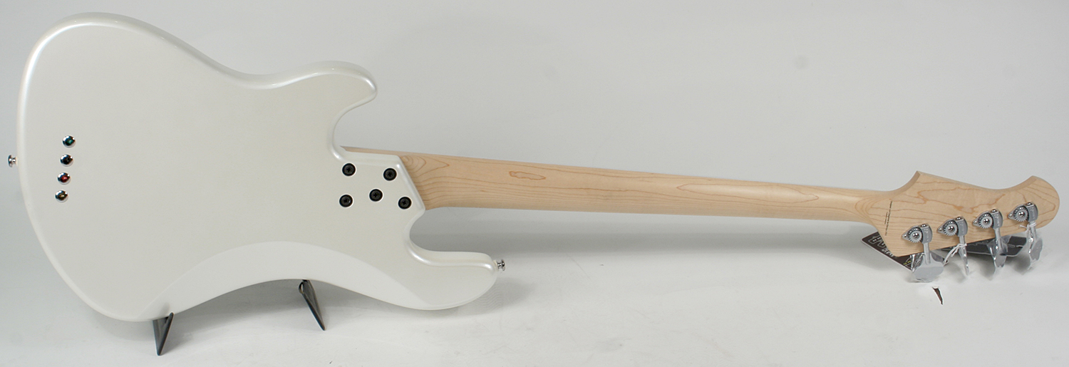 Lakland Darryl Jones Signature Dj4 Skyline 4 Cordes Mn White Pearl - Bajo eléctrico de cuerpo sólido - Variation 1