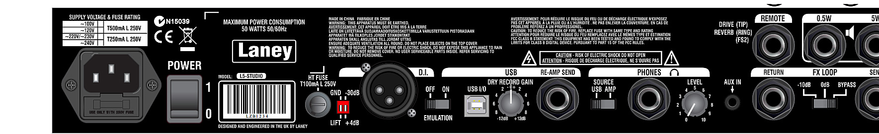 Laney Lionheart L5-studio Rig Head & Lt112 Cab 5w 1x12 - Stack amplificador guitarra eléctrica - Variation 6