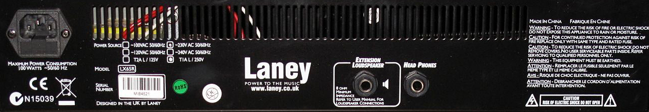 Laney Lx65r 65w 1x12 Black - Combo amplificador para guitarra eléctrica - Variation 2