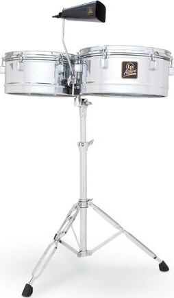 Latin Percussion Lpa256   Aspire Acier Chrome  Avec Cloche - Timbales - Main picture