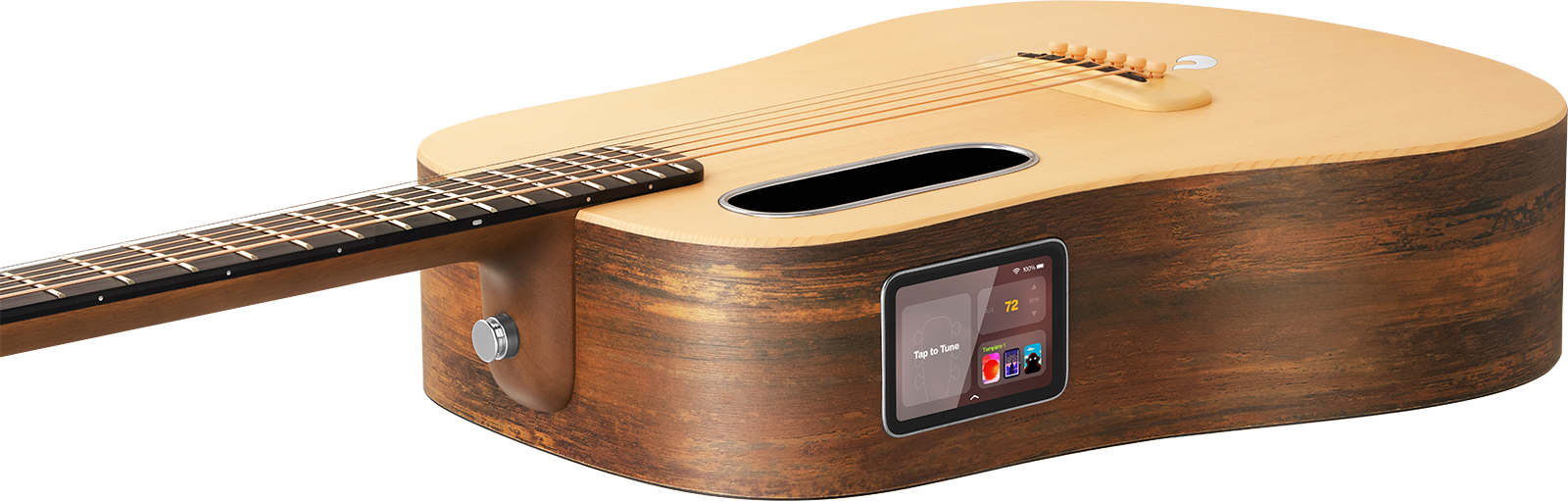 Lava Music Lava Me 4 Spruce 36 +lite Bag - Natural Hpl Woodgrain - Guitarra acústica de viaje - Variation 3