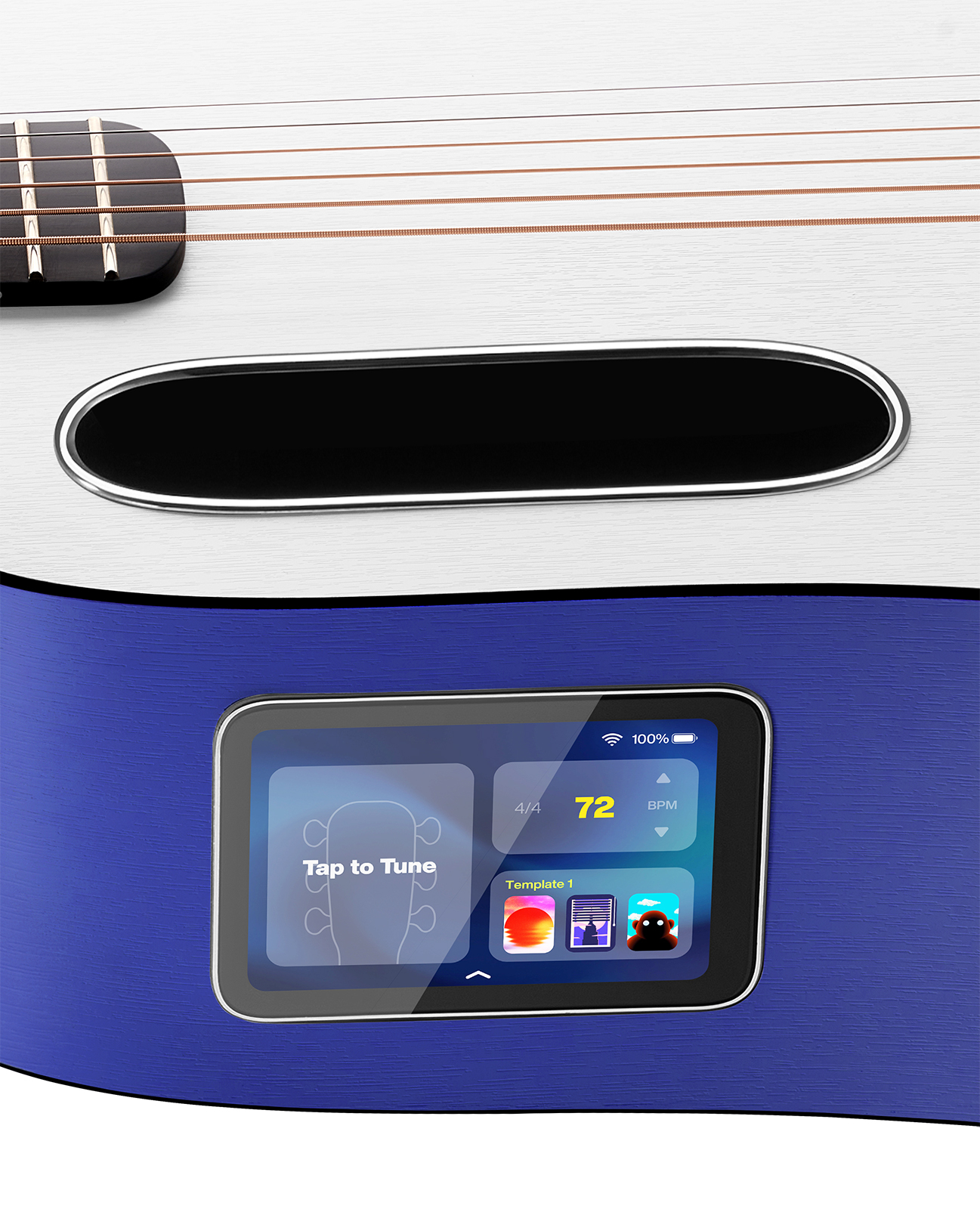 Lava Music Lava Me Play 36 +lite Bag - Deep Blue / Frost White - Guitarra acústica de viaje - Variation 4