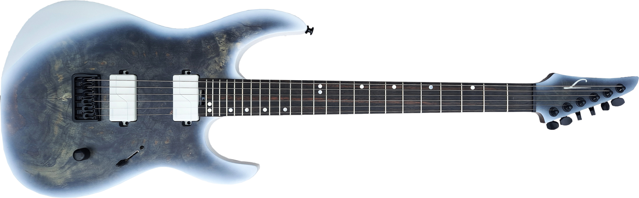 Legator Ninja N6od Overdrive 2020 Hh Fishman Fluence Ht Eb - Black Ice - Guitarra electrica metalica - Main picture