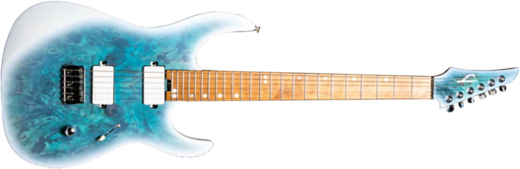 Legator Ninja N6od Overdrive Hh Fishman Fluence Ht Mn - Arctic Blue - Guitarra electrica metalica - Main picture