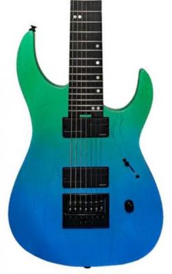 Guitarra eléctrica de cuerpo sólido Legator Ninja Performance N7EP - Pacific aqua