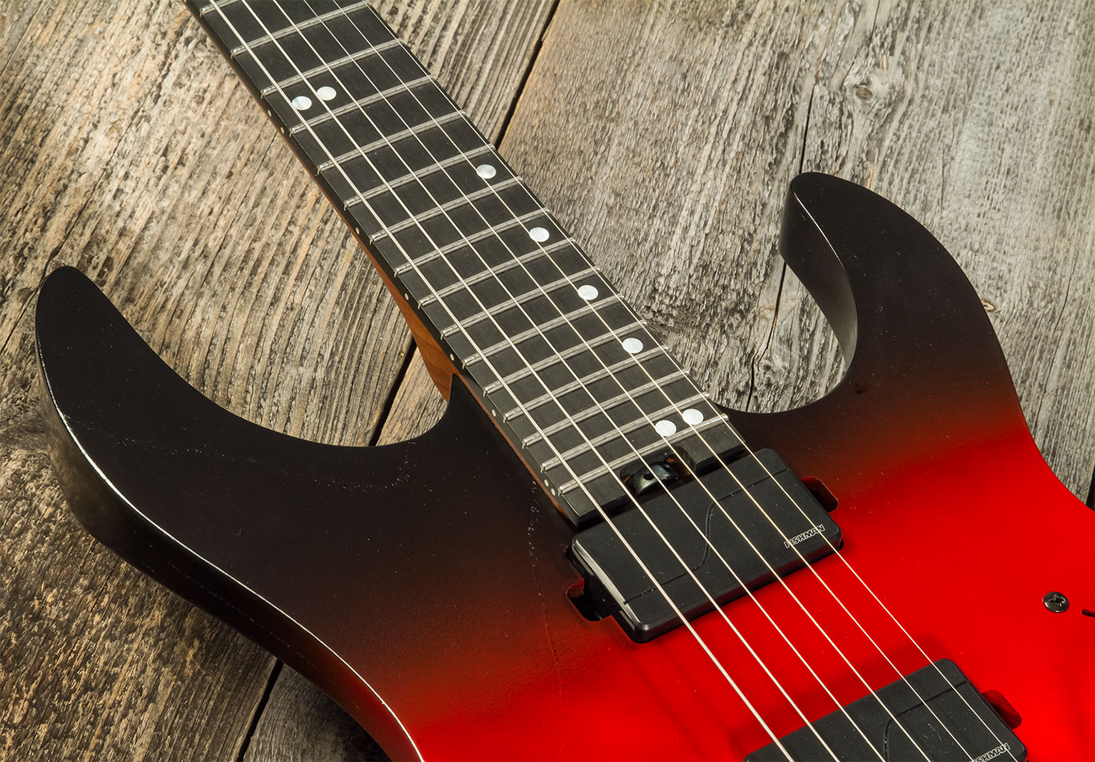 Legator Ninja N6fr 2h Fishman Fluence Modern Fr Eb - Crimson - Guitarra electrica metalica - Variation 4