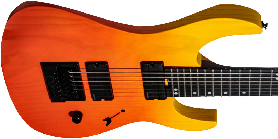 Legator Ninja N7ep Performance 7c 2h Fishman Fluence Modern Ht Ric - Cali Sunset - Guitarra eléctrica de 7 cuerdas - Variation 2