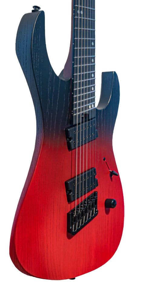 Legator Ninja N7fp Performance Multiscale 2h Ht Eb - Crimson - Multi-Scale Guitar - Variation 2