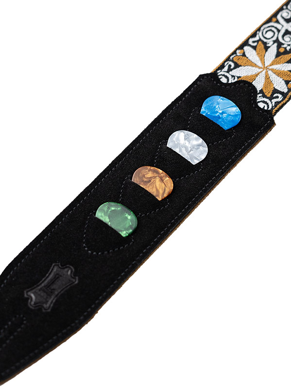 Levy's Courroie Tissu Avec Motifs Hootenany, 4 Portes Mediators, 5 Cm - Design 13 - Correa - Variation 2