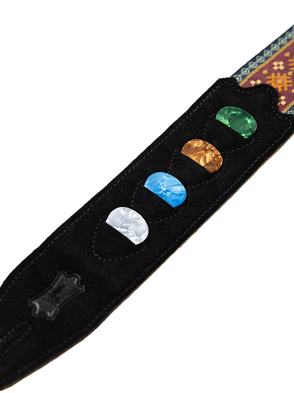 Levy's Courroie Tissu Avec Motifs Hootenany, 4 Portes Mediators, 5 Cm - Design 26 - Correa - Variation 2