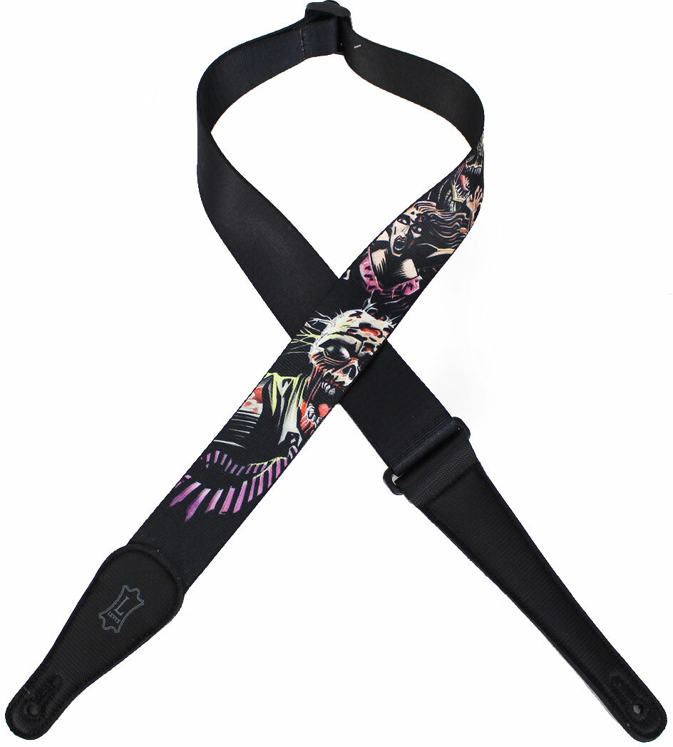 Levy's Mpnz2-002 Zombie Polyester Guitar Strap 2inc - Correa - Main picture