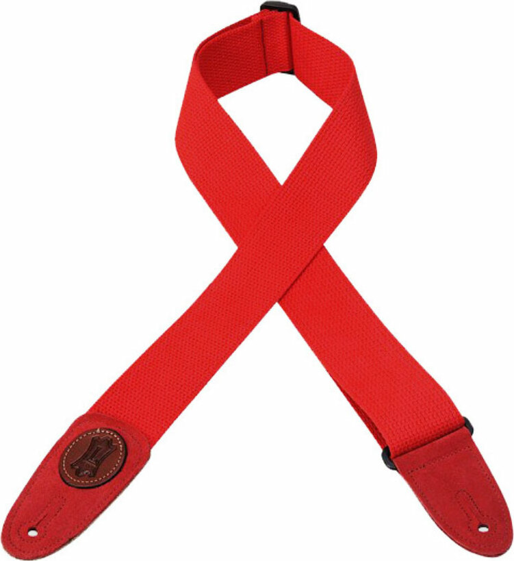 Levy's Mssc8-red Cotton Guitar Strap 2inc - Correa - Main picture