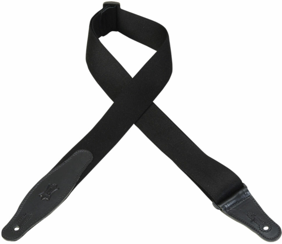 Levy's Mssr80-blk Rayon Guitar Strap 2inc Noir - Correa - Main picture