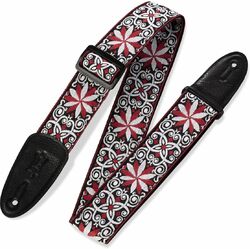 Correa Levy's 5 cm wide jacquard guitar strap - Design 012