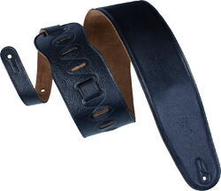 Courroie Cuir Rembourée Dos Daim 9cm blk