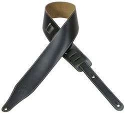 DM17-BLK Genuine Leather Guitar Strap