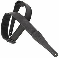 Correa Levy's M7GG-BLK Garment Leather Guitar Strap - Black