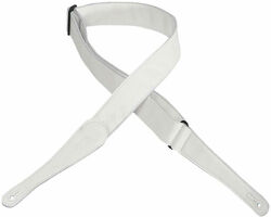 Correa Levy's M7GG-WHT Garment Leather Guitar Strap - White