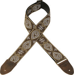 Correa Levy's 5 cm wide jacquard guitar strap - Design 024