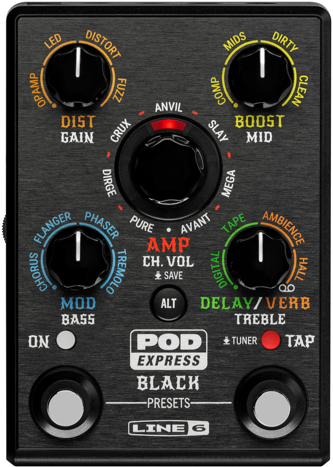 Line 6 Pod Express Black Guitar - Pedalera multiefectos para guitarra eléctrica - Main picture