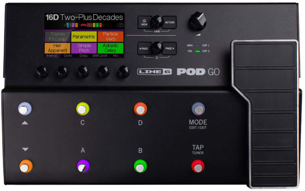 Line 6 Pod Go - Simulacion de modelado de amplificador de guitarra - Main picture