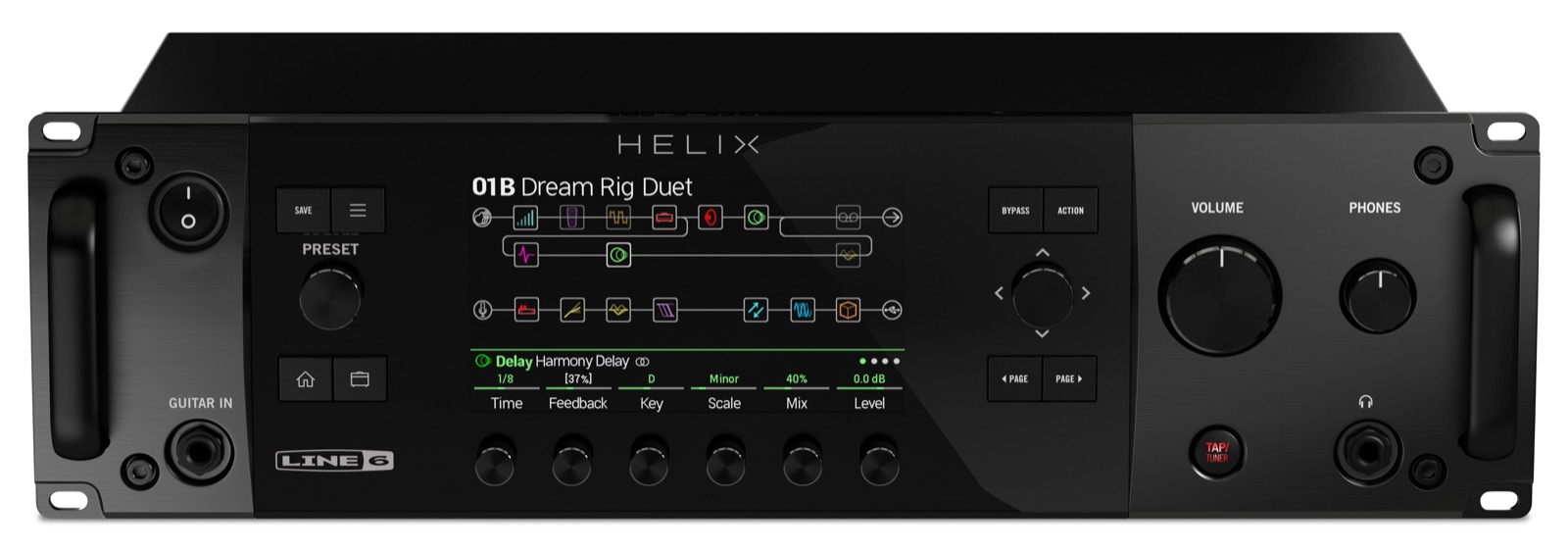 Line 6 Helix Rack - Simulacion de modelado de amplificador de guitarra - Variation 1