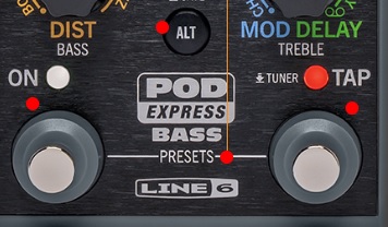 Line 6 Pod Express Bass - Pedalera multiefectos para guitarra eléctrica - Variation 12