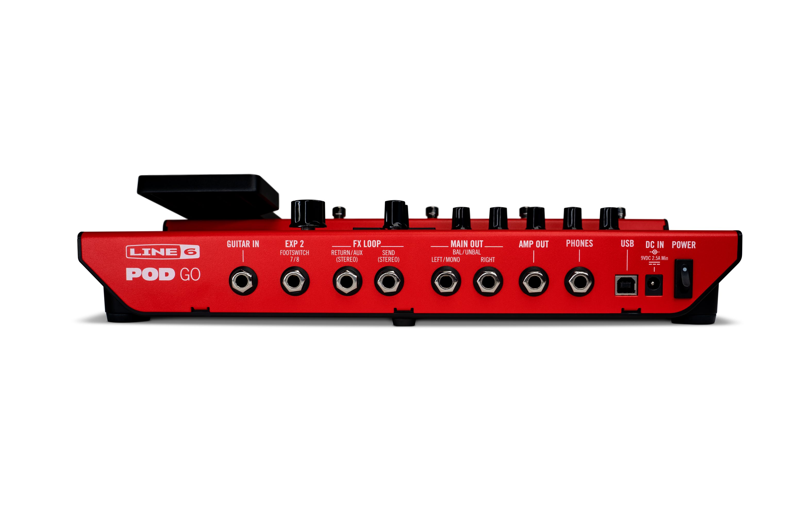 Line 6 Pod Go Limited Edition Red - Simulacion de modelado de amplificador de guitarra - Variation 1