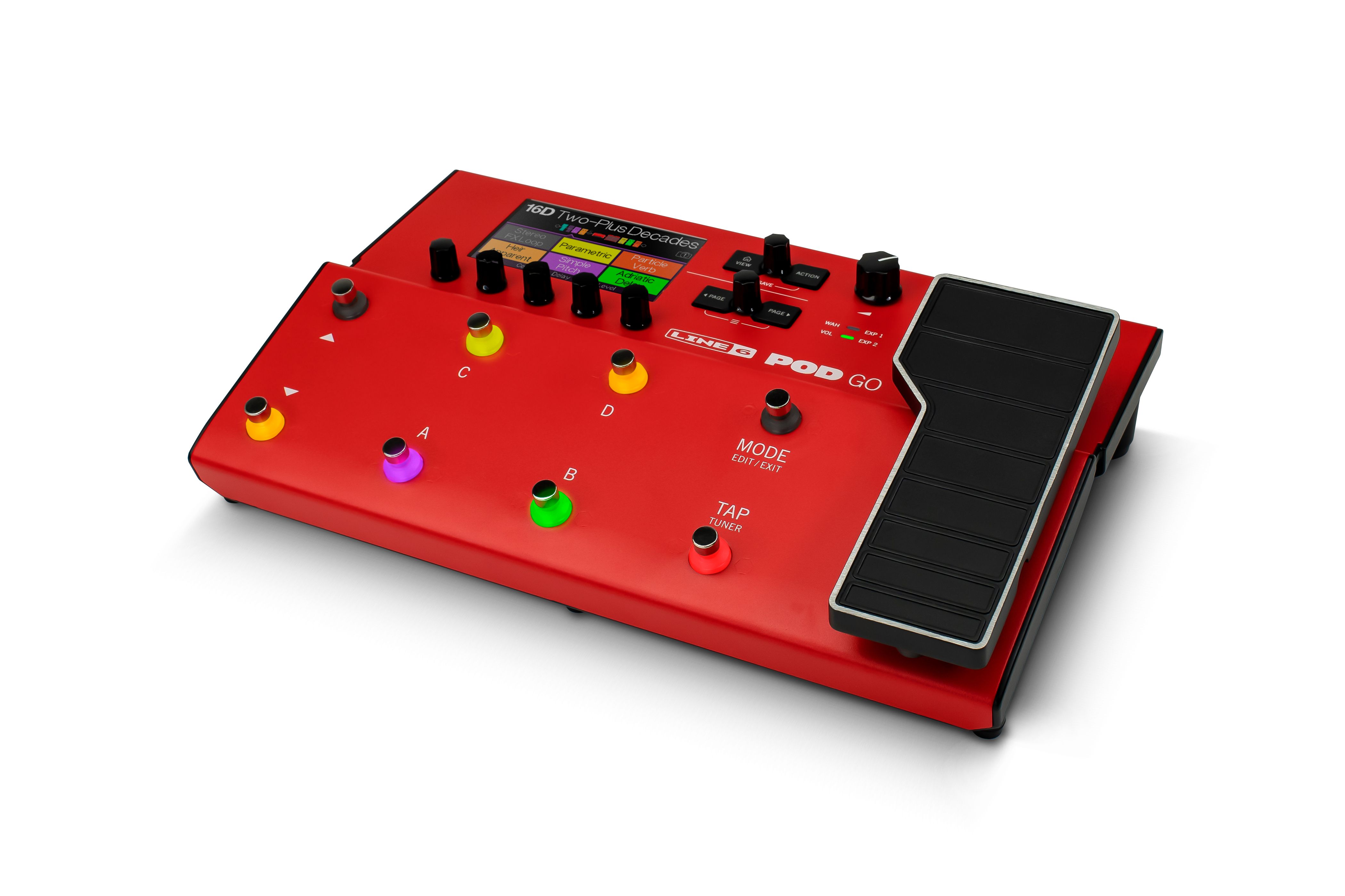 Line 6 Pod Go Limited Edition Red - Simulacion de modelado de amplificador de guitarra - Variation 2