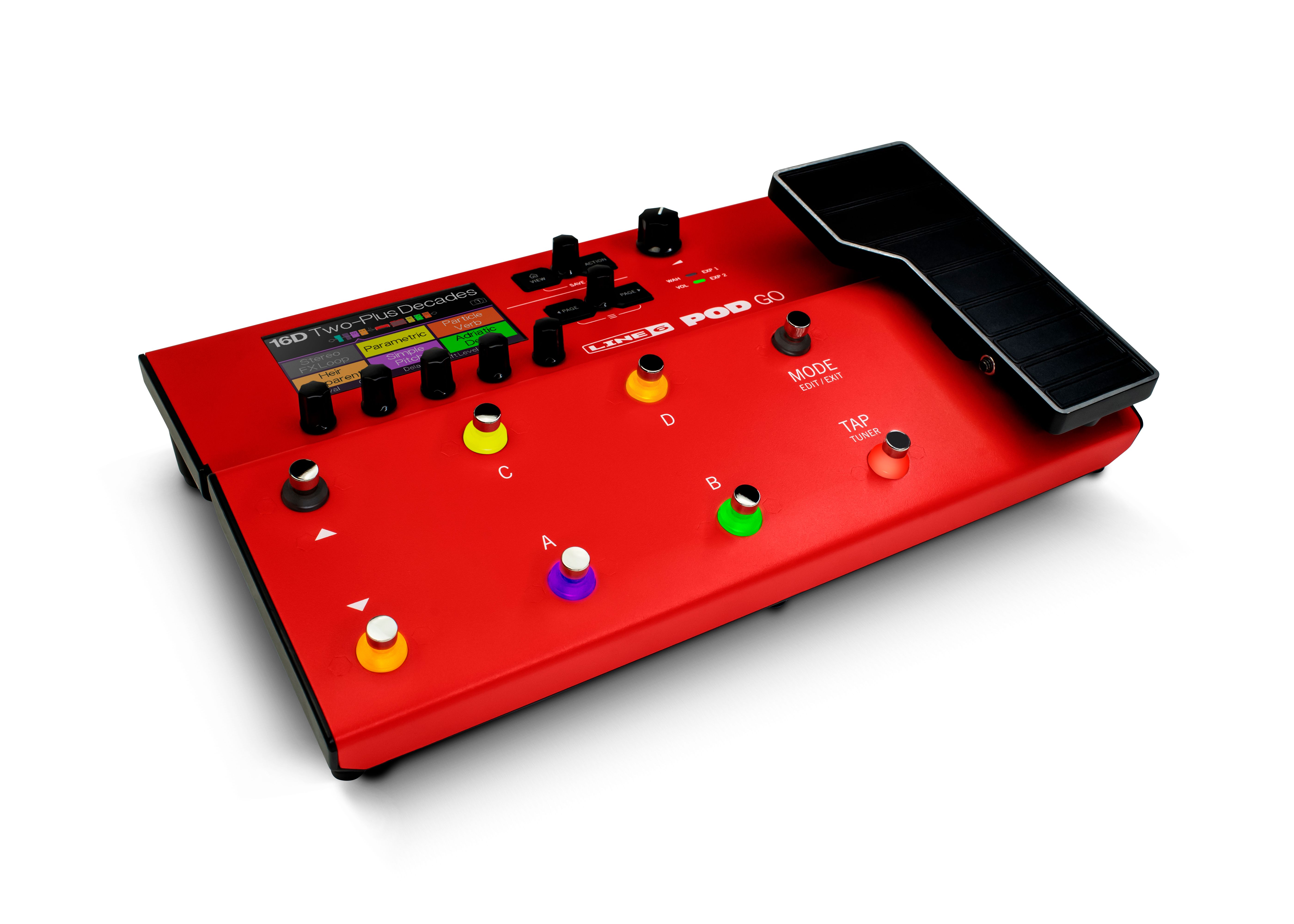 Line 6 Pod Go Limited Edition Red - Simulacion de modelado de amplificador de guitarra - Variation 3