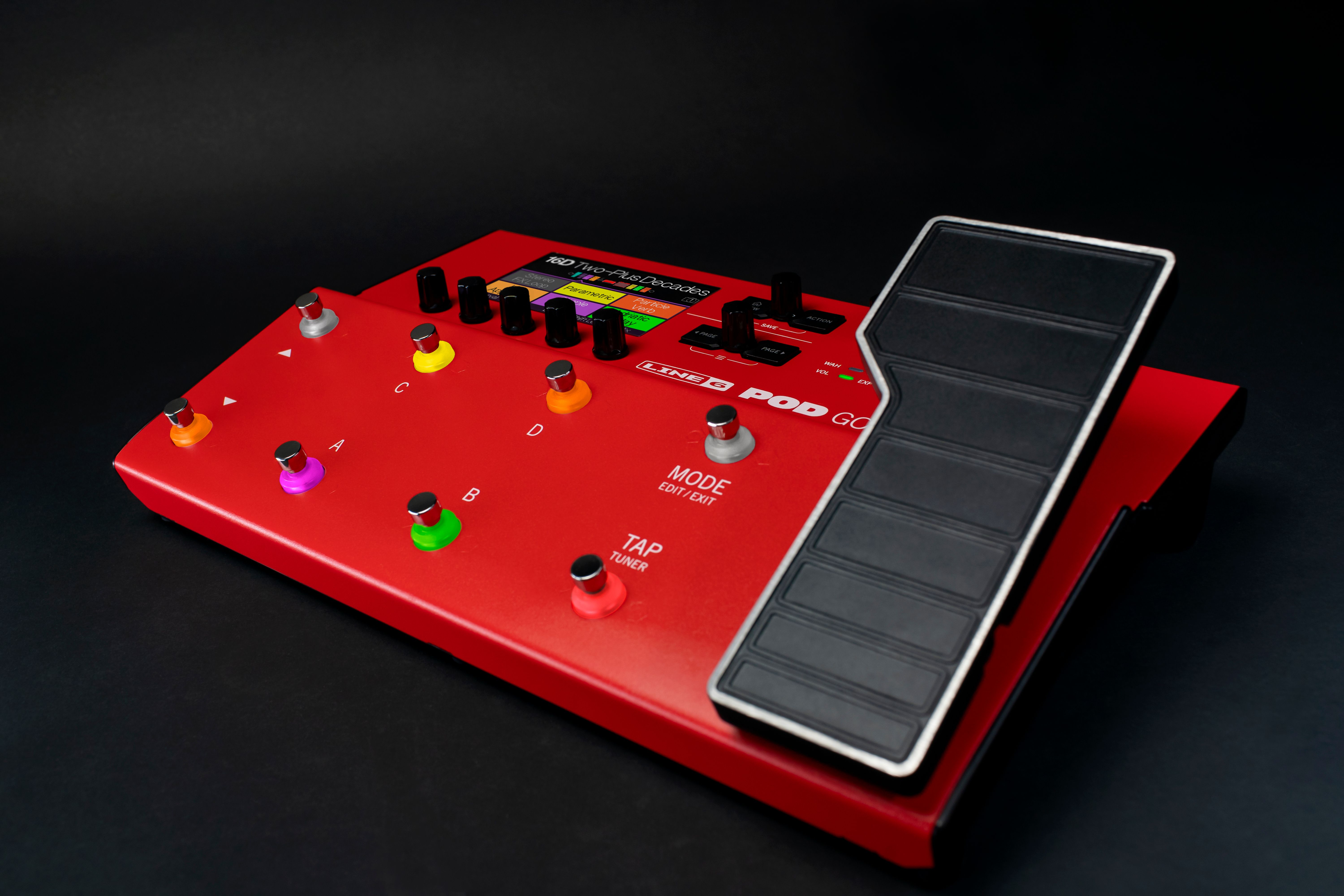 Line 6 Pod Go Limited Edition Red - Simulacion de modelado de amplificador de guitarra - Variation 4