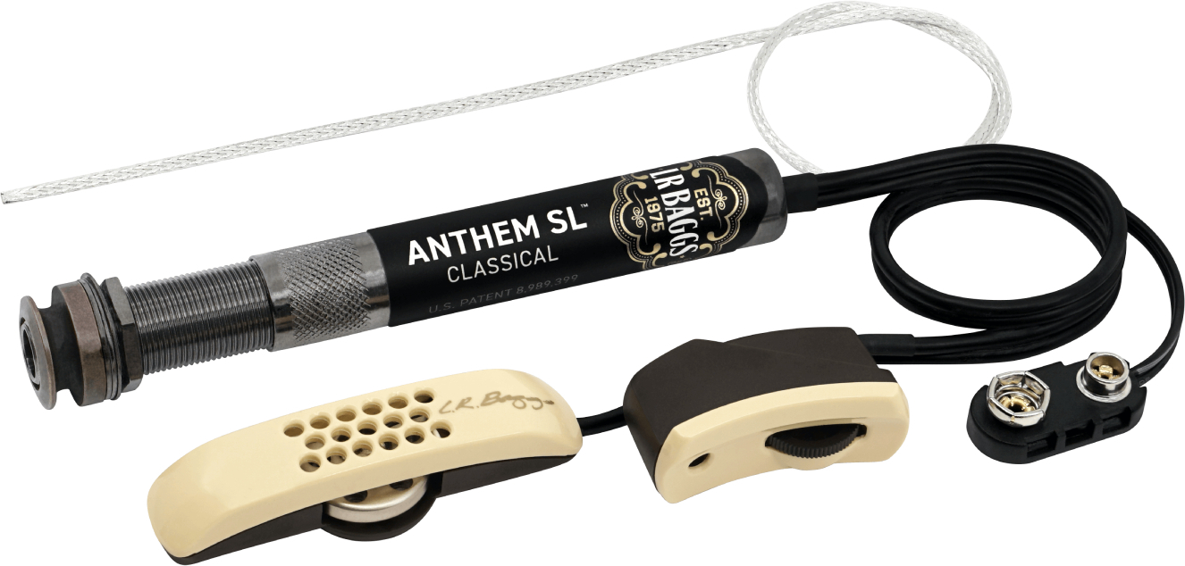 Lr Baggs Micro Anthem + Element Cordes Nylon Preampli Jack - Preamplificador para guitarra o bajo - Main picture