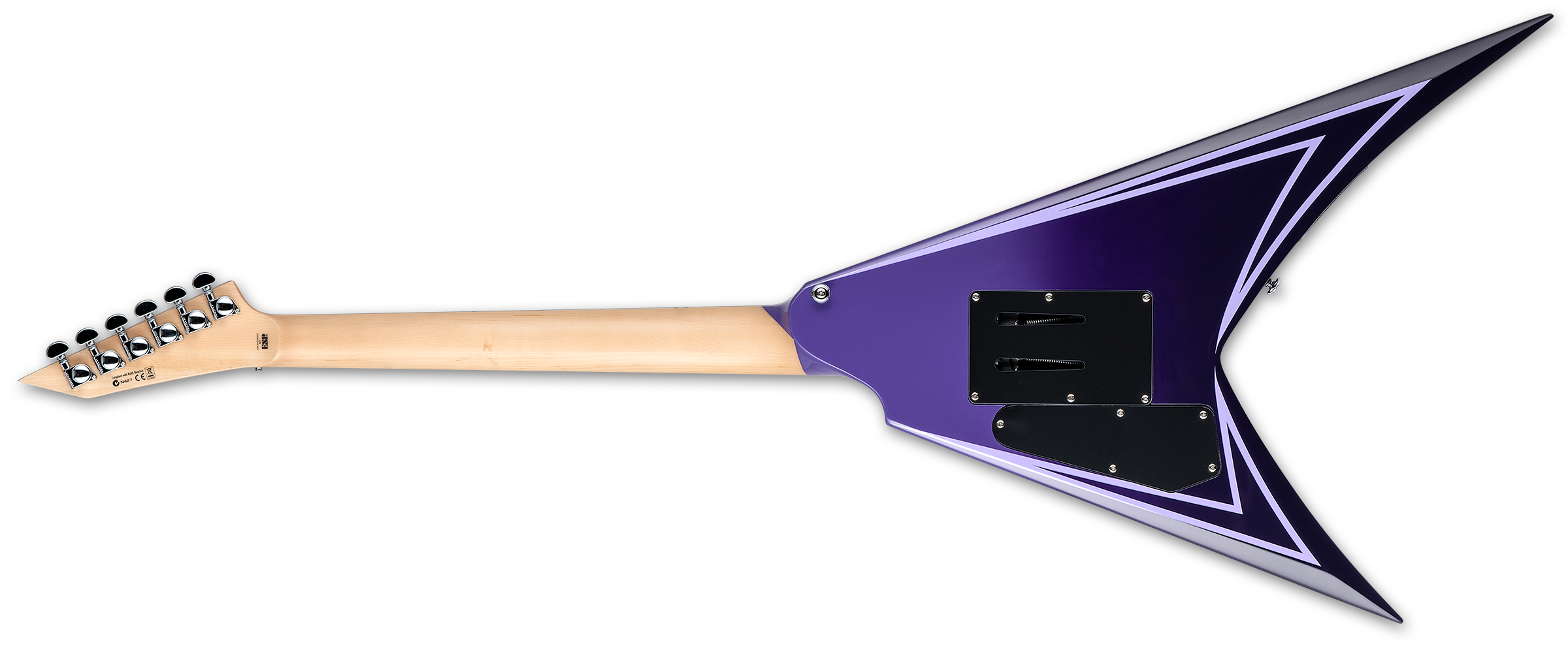 Ltd Alexi Laiho Hexed Signature H Fr Eb - Purple Fade W/ Pinstripes - Guitarra electrica metalica - Variation 1