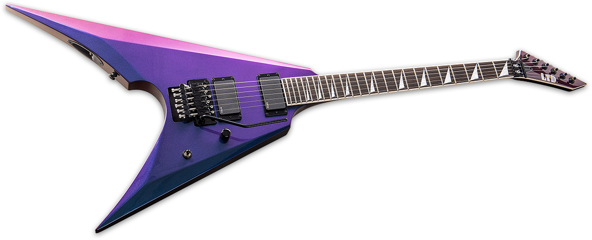 Ltd Arrow-1000 Hh Emg Fr Eb - Violet Andromeda - Guitarra electrica metalica - Variation 1