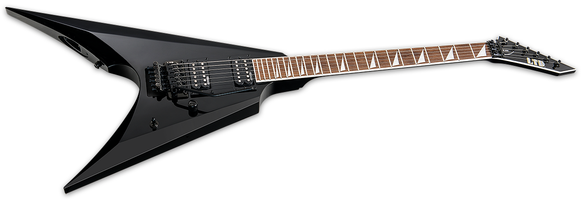 Ltd Arrow-200 Hh Fr Jat - Black - Guitarra electrica metalica - Variation 1