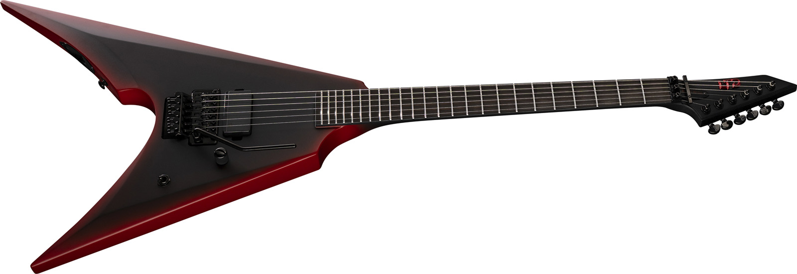 Ltd Arrow Black Metal Series Fr 1h Eb - Black Red Burst Satin - Guitarra electrica metalica - Variation 2