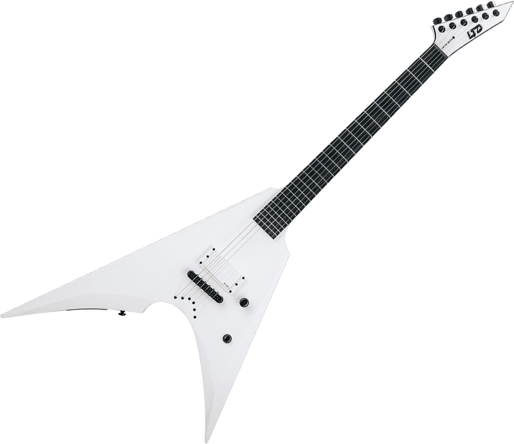 apilar cortina mecánico Guitarra eléctrica de cuerpo sólido Ltd Arrow-NT Arctic Metal - snow white  satin blanco