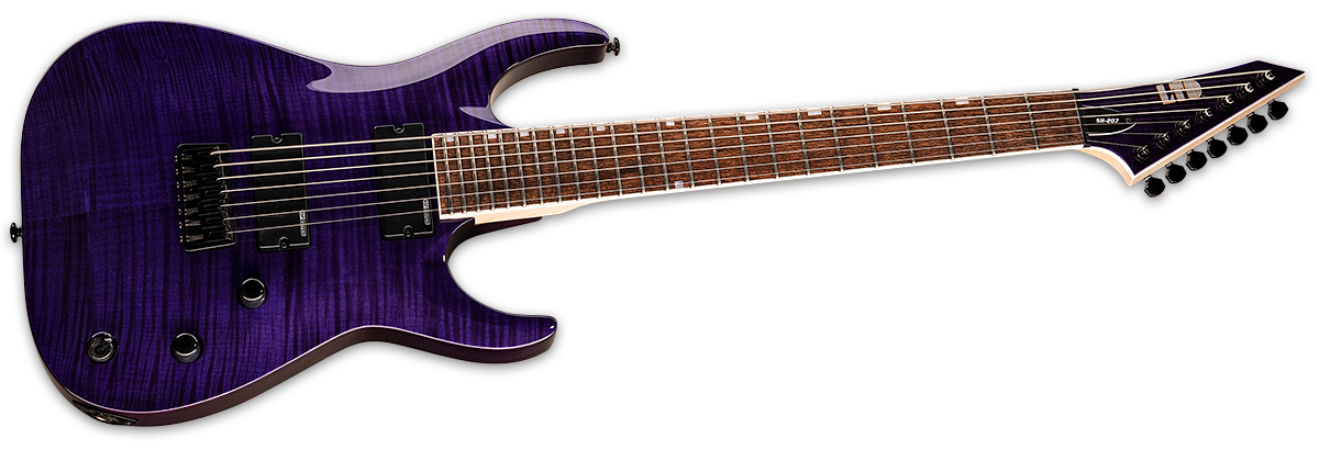 Ltd Brian Head Welch Sh-207 Signature Hh Ht Jat - See Thru Purple - Guitarra eléctrica de 7 cuerdas - Variation 1