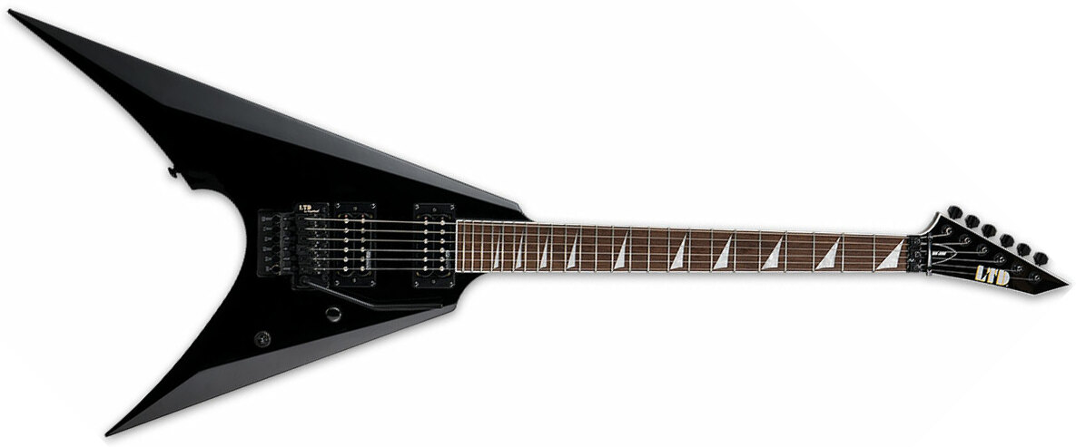 Ltd Arrow-200 Hh Fr Jat - Black - Guitarra electrica metalica - Main picture