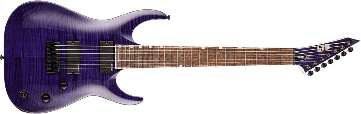 Ltd Brian Head Welch Sh-207 Signature Hh Ht Jat - See Thru Purple - Guitarra eléctrica de 7 cuerdas - Main picture