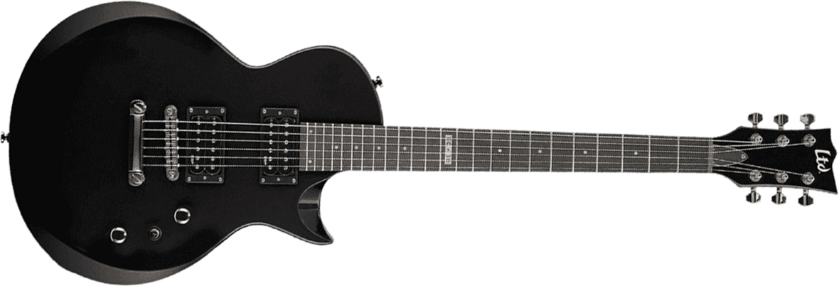 Ltd Ec-10 Kit Hh Ht Rw +housse - Black - Guitarra eléctrica de corte único. - Main picture