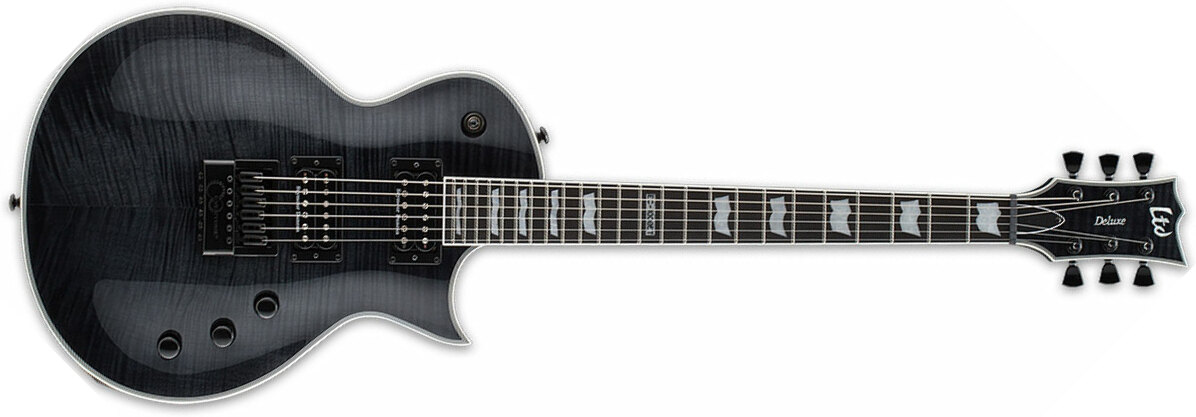 Ltd Ec-1000 Evertune Hh Seymour Duncan Ht Eb - See Thru Black - Guitarra eléctrica de corte único. - Main picture